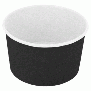 Pot à glace en carton Black edition 240ml Ø9,4x5,5cm - par 2000