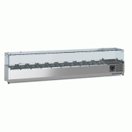 Saladette réfrigérée à poser pour 10 bacs gn1/4 - bac non inclus - P7950.5123