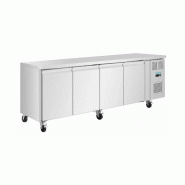 Table réfrigérée tropicalisée de préparation 511 Litres, 4 portes, 300W, 220 V - MONO