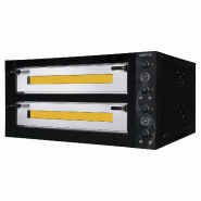 Vaiotec Four à pizza électrique TOPLINE 6+6 x 34 cm (version large) - argenté inox 11456