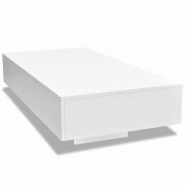 VidaXL Table basse blanc brillant   Modèle Atlas Logic Élite - 244021