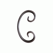 Volute H.135 x L.75mm - plat 12 x 6mm