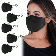Pipre fr-afm-5p masques, noir, taille unique (lot de 5) unisex
