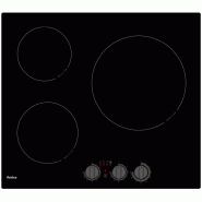 AMICA Table De Cuisson Induction 58cm 3 Feux 5500w Noir aim3530 - noir 3260449045582