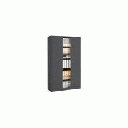 Armoire haute à rideaux EKKO L120xH198 - FactoDesk Armoire haute à rideaux EKKO L120xH198 - FactoDesk
