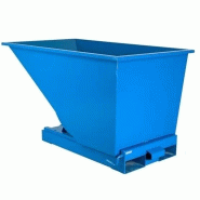 Benne auto-basculante petit volume - Tri des déchets, rebus et matériaux - Volume 150, 300 et 600 litres_0
