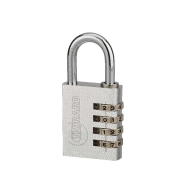 CADENAS À CLÉ TYPE 1 ALUMINIUM CODE 40 MM GRIS