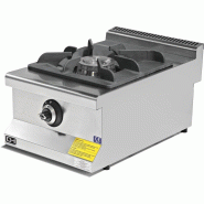 Climahosteleria Table de cuisson à gaz 2 brûleurs 2x3,6 kW 400x635x285h mm EMP6KG010 Line 600 Istanbul - EMP6KG010