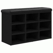 Décoshop26 - Banc de rangement à chaussures 82 x 32 x 50 cm bois d'ingénierie noir DEC024926 - noir 3000254973515 Décoshop26 - Banc de rangement à chaussures 82 x 32 x 50 cm bois d'ingénierie noir DEC024926 - noir 3000254973515