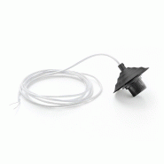 Gea Luce Douille Alice Noire Avec Câble Transparent Pour Suspensions 1Xe27 Max 1X60W Ip20 - Longueur Max 3 Mètres - noir ALICE M SR/P - NERO