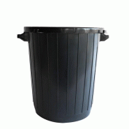 GILAC Poubelle éco-durable ronde - 80 L - noir - Noir L613541 - noir 3573678690837 GILAC Poubelle éco-durable ronde - 80 L - noir - Noir L613541 - noir 3573678690837