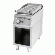 Grill gaz pierre de lave inox à poser avec zone de cuisson 480x1020 mm - PVS9040GRL