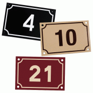 Panneau et plaques d'informations numéro de maison - personnalisables et durables Panneau et plaques d'informations numéro de maison - personnalisables et durables