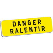 Panonceaux Taliasign KM 900x250 mm classe 2 Dangers Temporaires - PNTLGLV2KM-TL02/DR_0