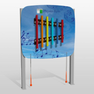 Module musical physio-parc avec carillon multicolore, pour usage intergénérationnel et inclusif - physio-xylo difficulté faible