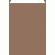 Pochettes cadeau kraft lisse café 12x4,5x20cm - par 150