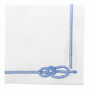 Serviette intissé blanc motif "Sete" 40x40cm - par 700