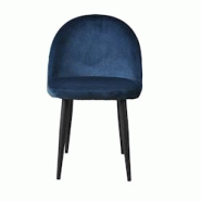 SIT Möbel Lot de 2 chaises de salle à manger avec revêtement en velours, structure en acier | L 49 x P 52,50 x H 79 cm - multicolore multi-matéria SIT Möbel Lot de 2 chaises de salle à manger avec revêtement en velours, structure en acier | L 49 x P 52,50 x H 79 cm - multicolore multi-matéria