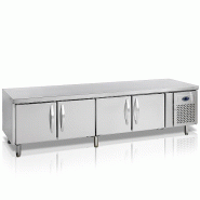 Soubassement réfrigéré 4 portes GN 1/1 - 350 L | 2260 x 750 x 720 mm | Tefcold - UC5410