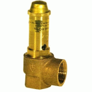 Soupape de sécurité laiton sans manomètre - 4 bars - Chauffage - 1" Soupape de sécurité laiton sans manomètre - 4 bars - Chauffage - 1"