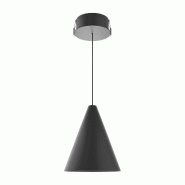 Suspension Beneito & Faure ZOE XL SPACE 15, LED 38° avec interrupteur, température de couleur 2700K/3200K/4000K, finition noir mat - Design élégan