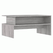 VidaXL Table basse sonoma gris 90x55x42,5 cm bois d'ingénierie Modèle Atlas Office Pro Pure - 834284