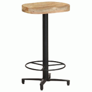 VidaXL Tabourets De Bar Lot De 2 66 Cm Bois De Manguier Massif - 321965