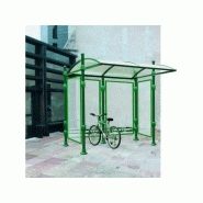 Abri vélo semi-ouvert déco agora / structure en aluminium / pour 6 vélos
