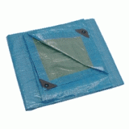 Bâche de protection de chantier étanche avec 18 oeillets - 4x5m - Réf BASIC SEGMENT