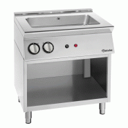 Bain-marie électrique PRO 2 x GN 1/1 + 2 x GN 1/3, sur soubassement ouvert, 3000 W, 220 V - MONO