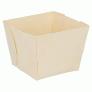 Barquette bois 7x7x5,5cm - par 500