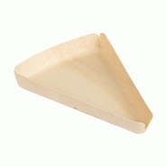 Barquette triangulaire bois 21 x 14 cm - par 200