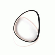 BeLight Amy Plafonnier Noir Et Blanc En Métal Et Aluminium Avec Led Cct Intégrées + Télécommande L.45X37 Bl307-Pbc-Pc - blanc 8057724581966