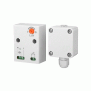 Capteur crépusculaire Alcapower 15A avec seuil réglable 2-100 lux IP65 pour l'automatisation de l'éclairage extérieur, appareil électronique 230