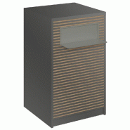 Comptoir Vertigo H T01naturel solo L60cm 1 tabl.Couliss.2tabl.Amovibles grisalu