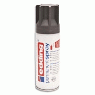 Edding spray peinture permanente 200ml anthracite, pour extérieur et intérieur