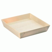 FIRSTPACK FHC - 100Pcs - Barquette carrée en bois "Samouraï" - 171x170x37mm - beige 210SAMBQ170 FIRSTPACK FHC - 100Pcs - Barquette carrée en bois "Samouraï" - 171x170x37mm - beige 210SAMBQ170
