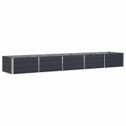 Helloshop26 - Jardinière moderne design industriel 400 x 80 x 45 cm ambiance cosy en acier anthracite 02_0059231 - acier 3000241015778