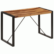 Helloshop26 - Table de salon salle à manger design 120 cm bois de sesham solide 0902135 - Bois massif 3002012719441