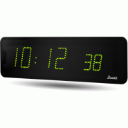 Horloge led style ii 10 s, alimentation 230v, impulsion, led verte - bodet