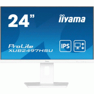 Iiyama ProLite XUB2497HSU-W2 écran plat de PC 60,5 cm (23.8") 1920 x 1080 pixels Full HD LED Blanc