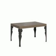 Itamoby Table Extensible Paxon 120/380X90 Cm En Gris Tourterelle Avec Pieds Anthracite - beige 8050598908105