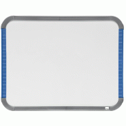 Nobo - Mini Tableau Blanc Magnétique Mural avec Cadre Fin, Portrait ou Paysage, Poignées et Porte-Marqueur Intégrés, 220 x 280 mm, QB05142AST - bl