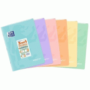 Oxford Lot de 10 Cahier EasyBook Pastel piqué A4, 96p./48 feuilles 90g/m², Séyès, coloris assortis (6) - 3020120205793