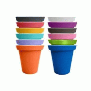 PLAST'UP ROTOMOULAGE Pot de fleurs rond xxl delight 200l - lot de 12 - MULTI - multicolore 0637962080773