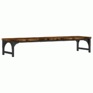Support de moniteur table meuble bureau 85 x 23 x 15,5 cm bois d'ingénierie marron 02_0044905 - marron métal 3000220419610