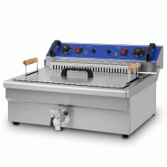 VERTES Friteuse Electrique Professionnelle 25L, 5000W, 230V, Principe de la Zone Froide, Température 50-250°C, Panier à Friture, Fonction Reset - i