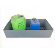 Bacs de rétention 57L - avec ou sans caillebotis - fabriqués en France - BCRTTHDGR-PU04/CLB_0