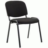 CLP Chaise design empilable Ken V2 tissu Noir - noir textile 152351101 CLP Chaise design empilable Ken V2 tissu Noir - noir textile 152351101