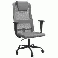 Helloshop26 - Chaise fauteuil siège de bureau informatique étude réglable en hauteur gris 02_0024066 - gris métal 3000214665009